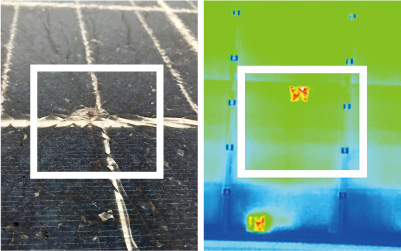 飛来物による発熱異常